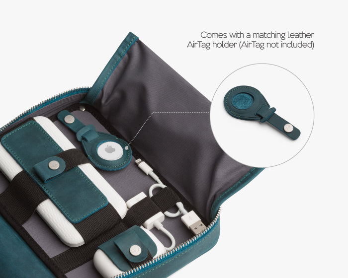 Large Tech Organizer Pouch Ocean blue