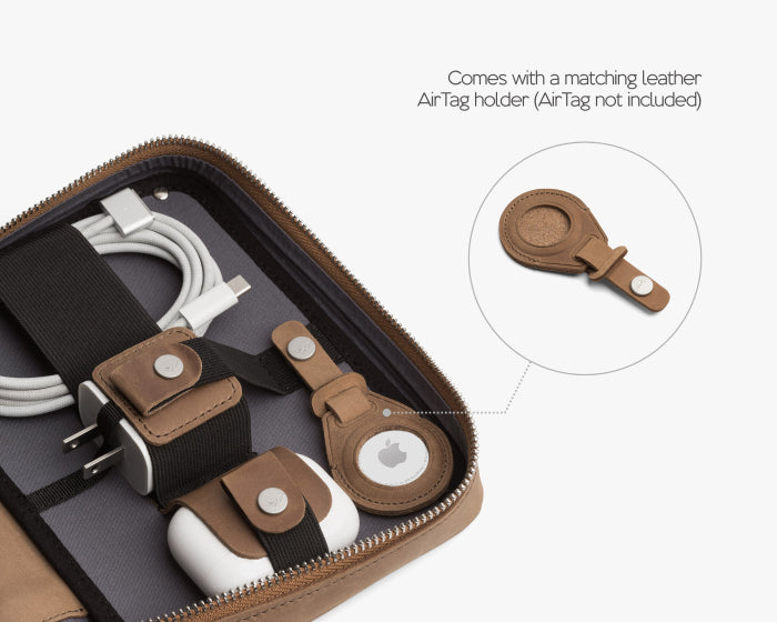 Medium Tech Organizer Pouch Pecan