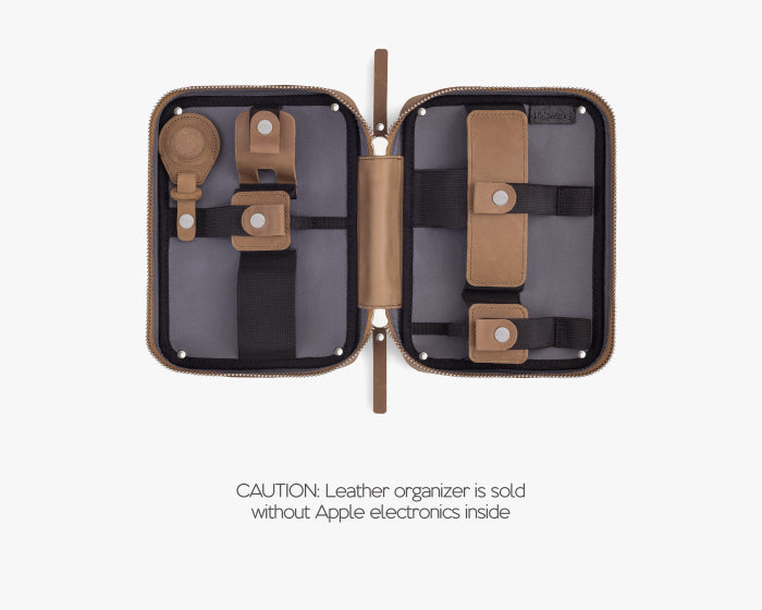 Small Tech Organizer Pouch Pecan