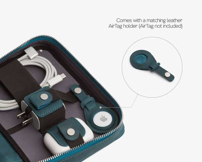 Medium Tech Organizer Pouch Ocean blue