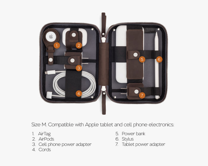 Medium Tech Organizer Pouch Espresso