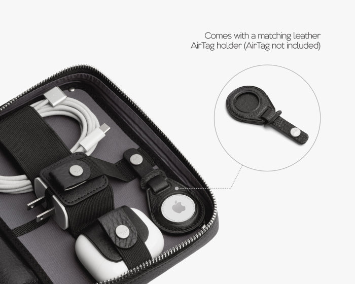 Medium Tech Organizer Pouch Carbon