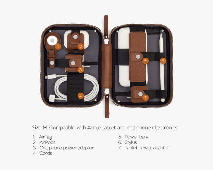 Medium Tech Organizer Pouch Ginger