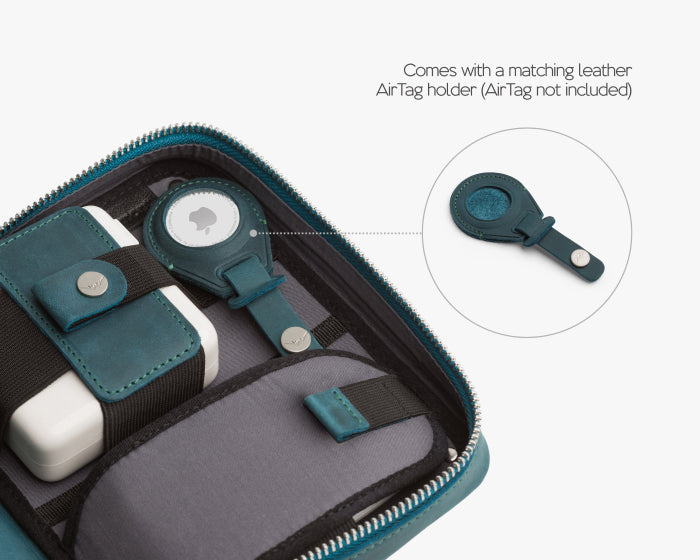 Small Tech Organizer Pouch Ocean blue
