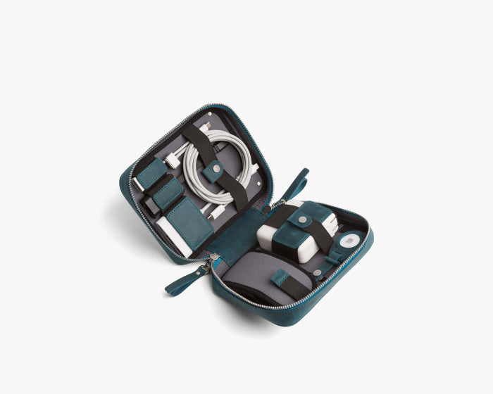 Small Tech Organizer Pouch Ocean blue