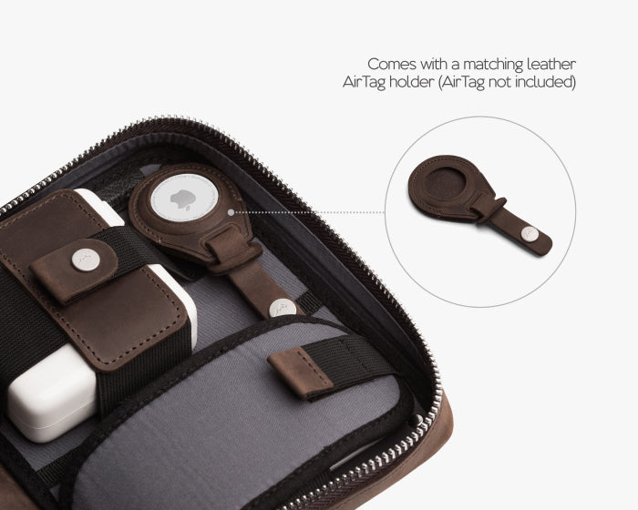 Small Tech Organizer Pouch Espresso