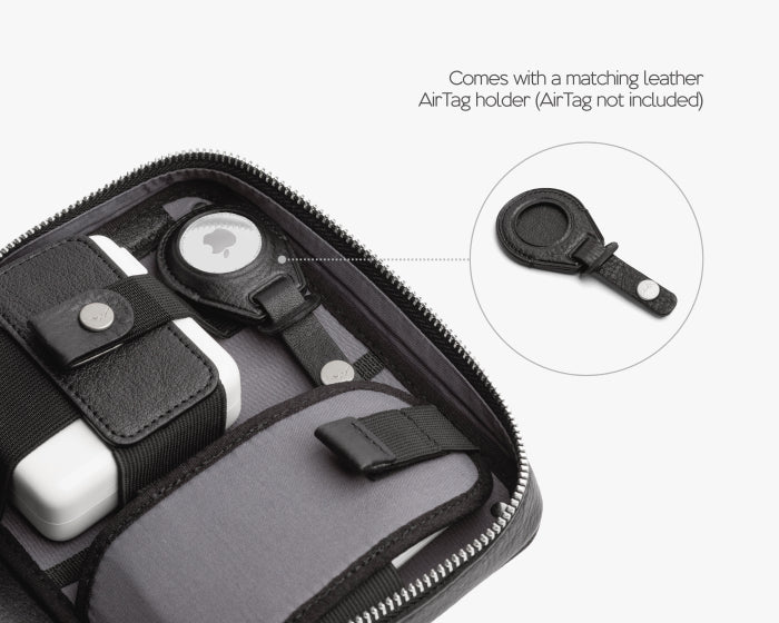 Small Tech Organizer Pouch Carbon