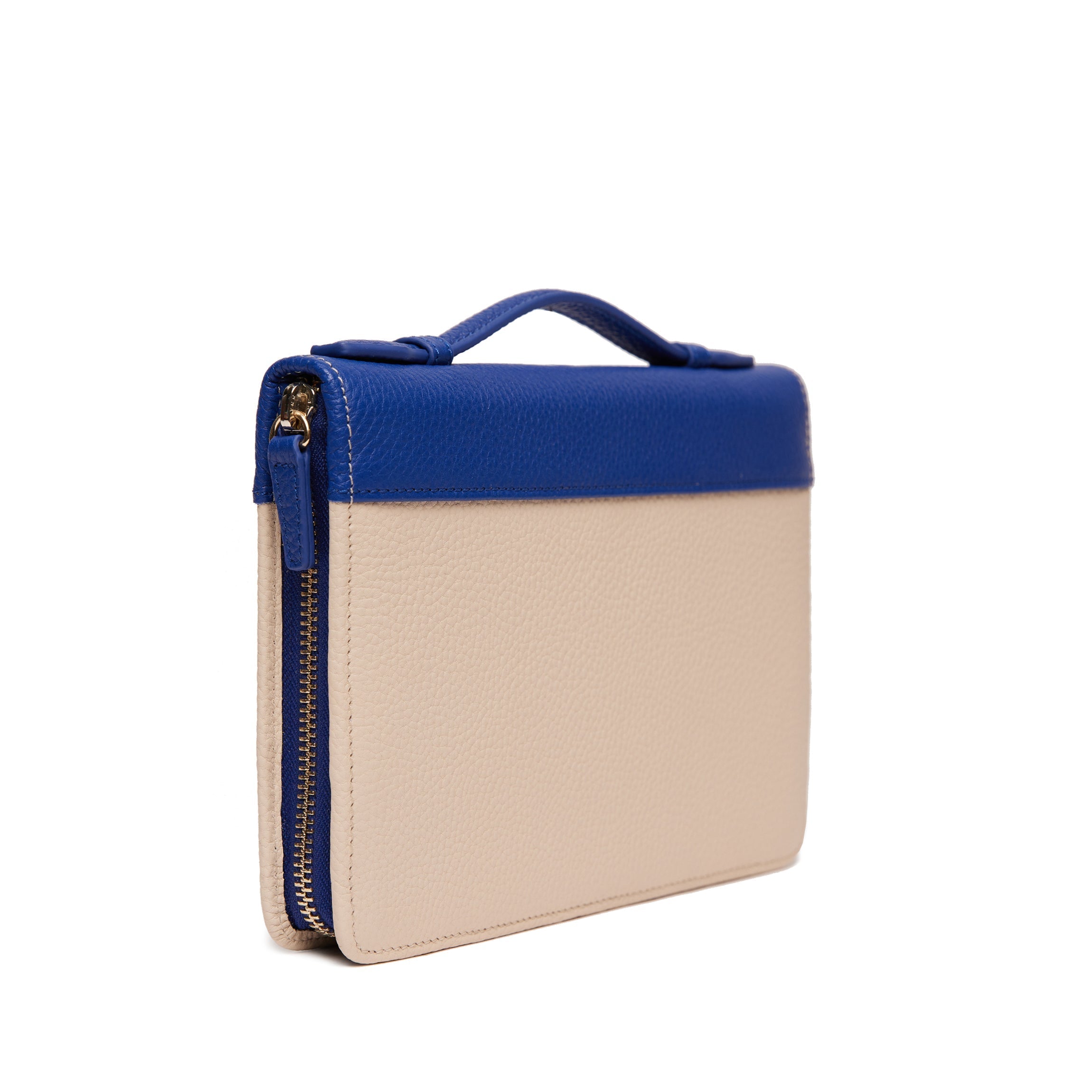 Family Passport Holder Sand/Regatta Blue