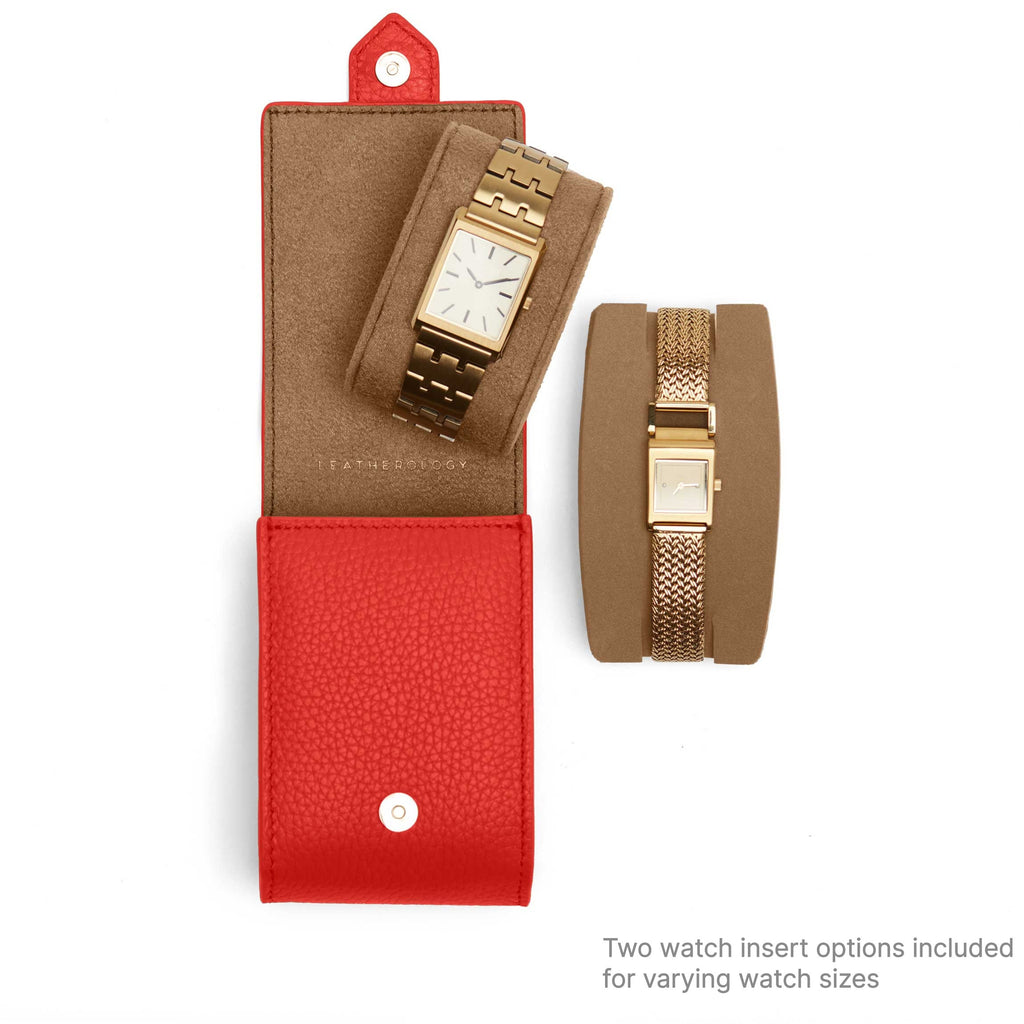 Travel Single Watch Pouch Buoy Red