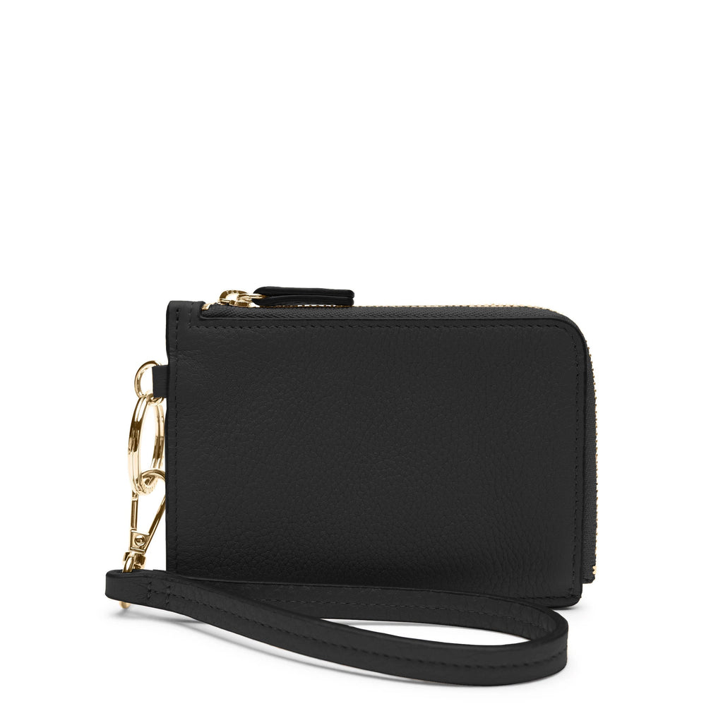 Devon Wristlet Black Pebble