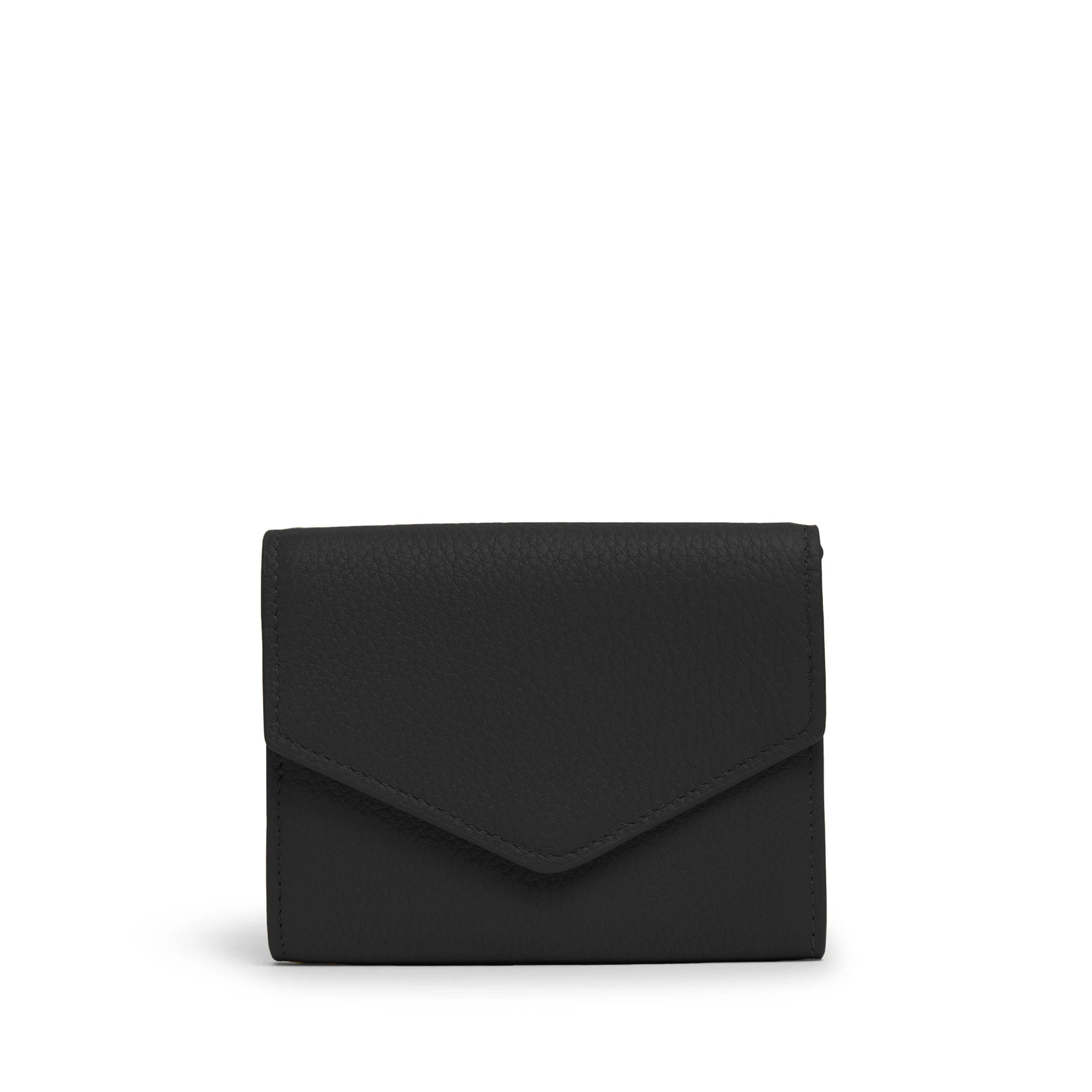 Haven Compact Wallet Black Pebble