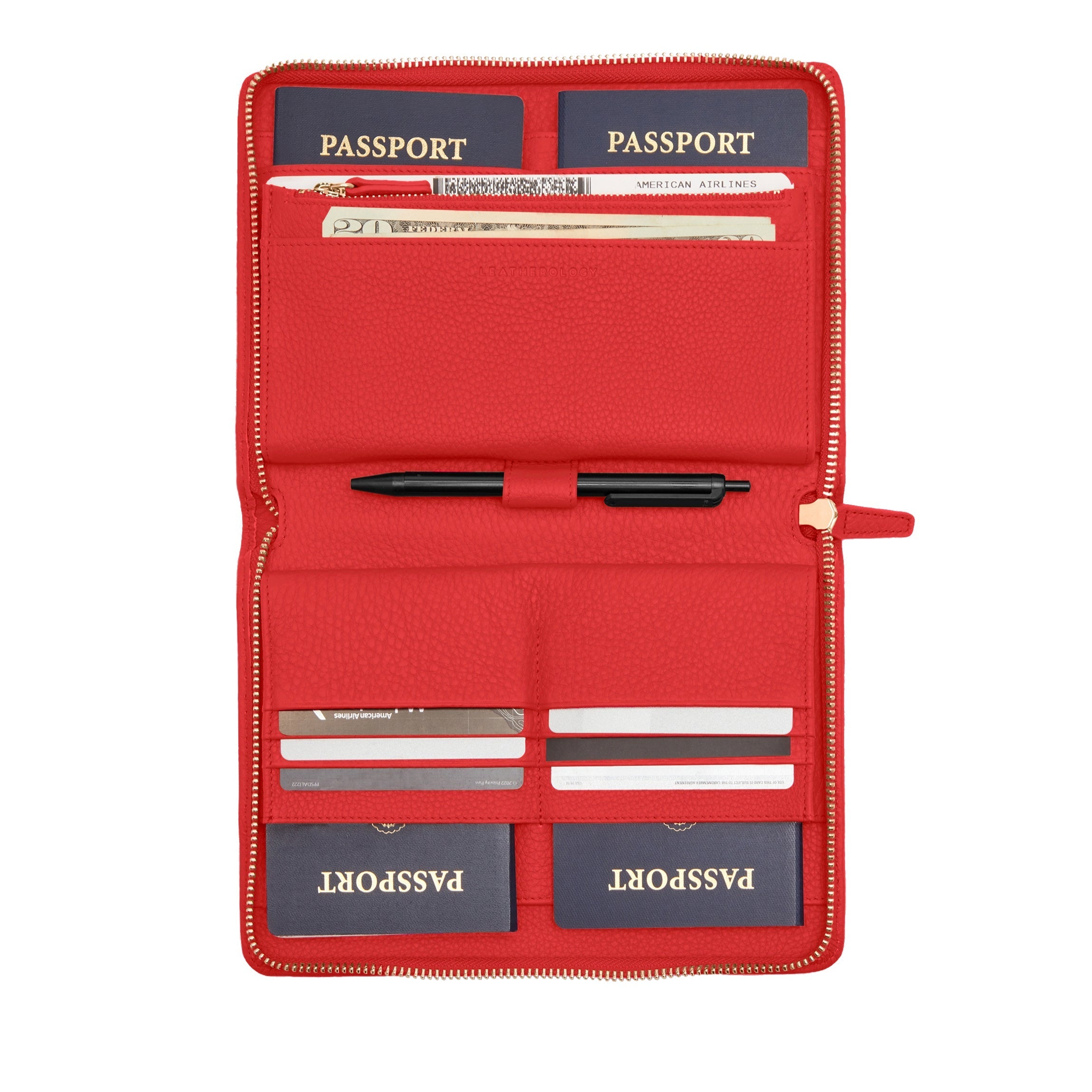 Family Passport Holder Buoy Red