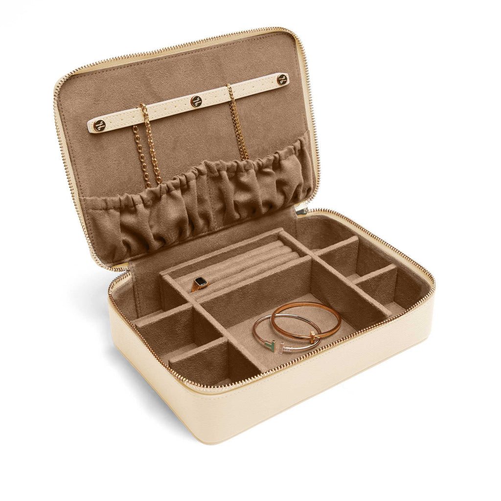Large Jewelry Zip Case Sand