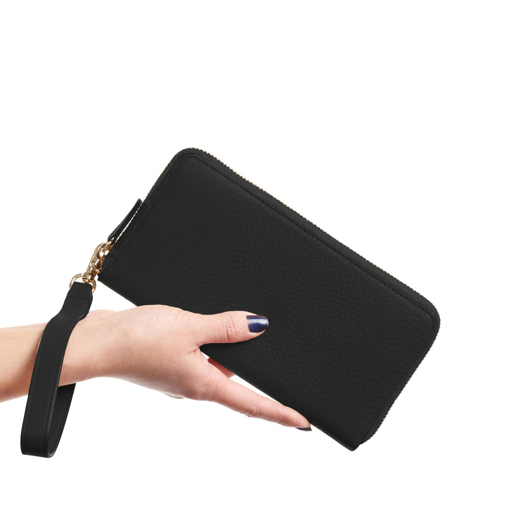 Klyde Continental Wallet Black Pebble