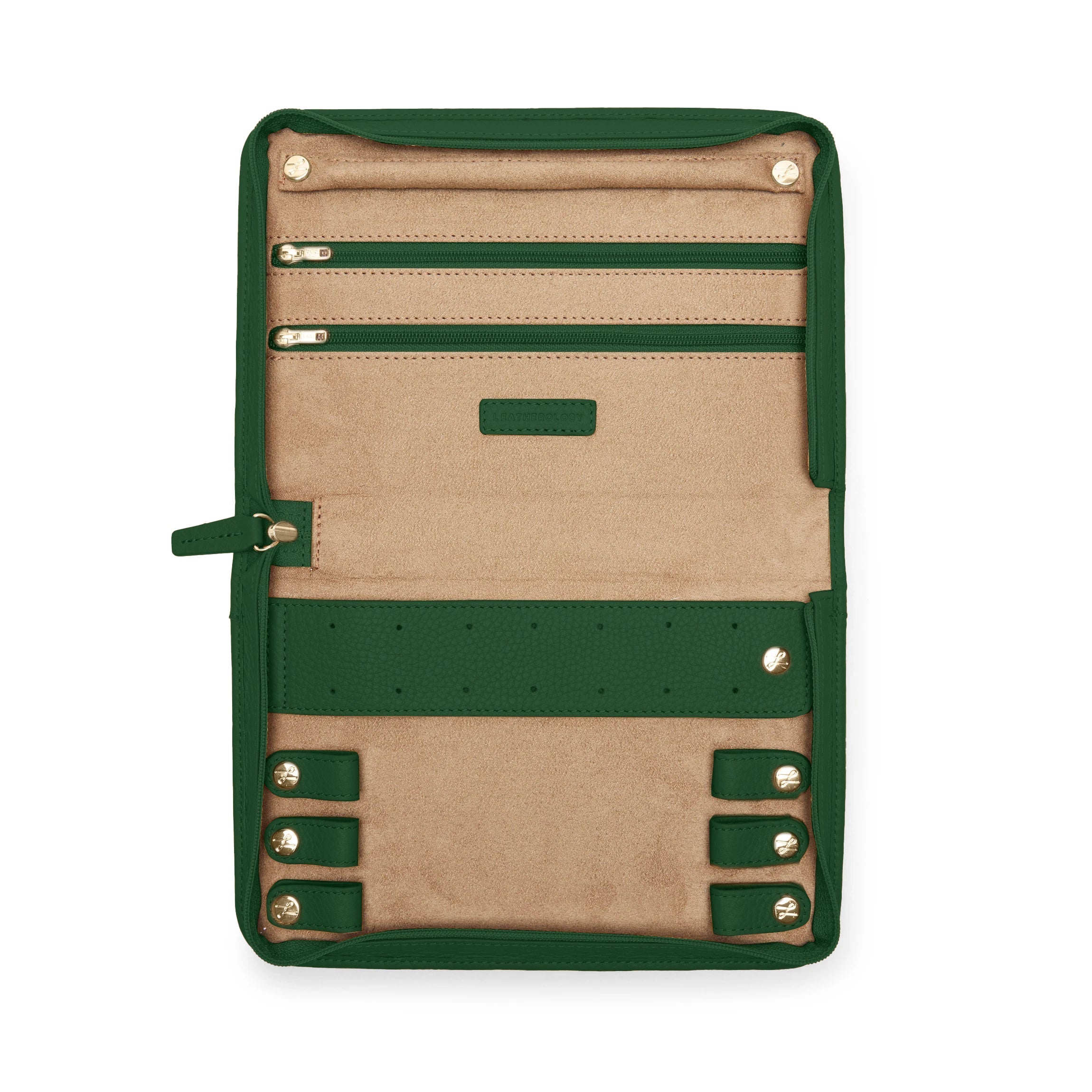 Large Jewelry Case Fairway Green