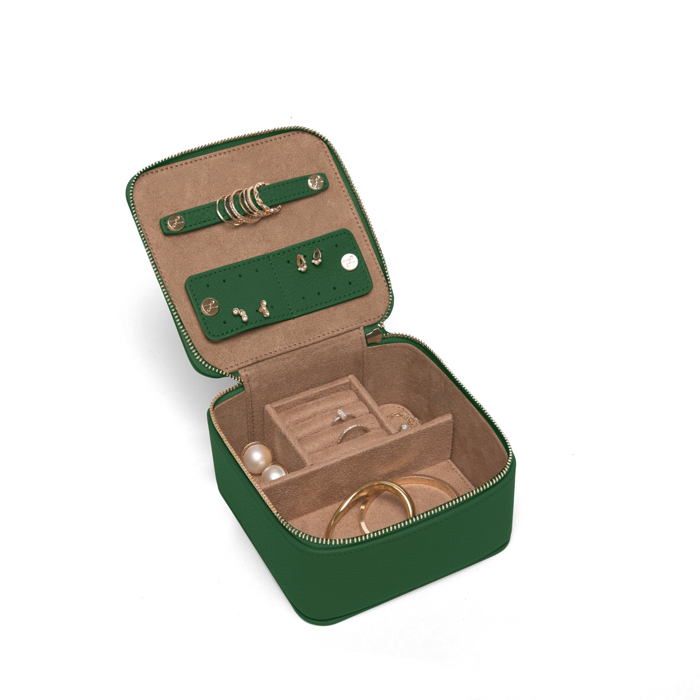 Medium Jewelry Ring Box Fairway Green