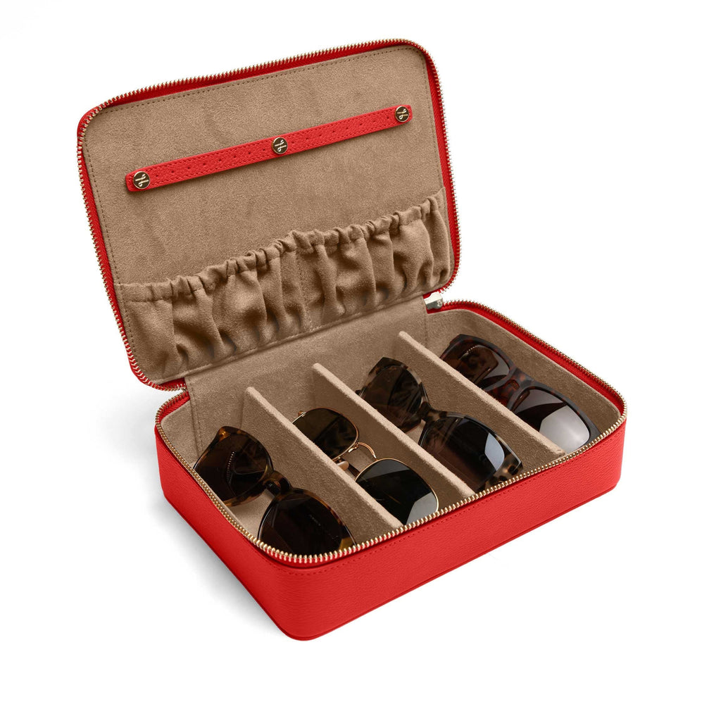 Multi Sunglass Zip Case Buoy Red