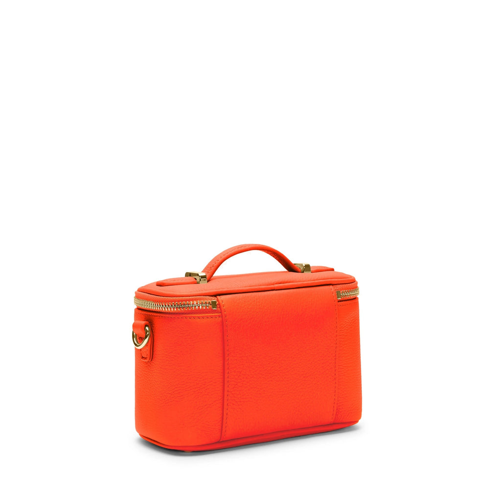 Maddie Micro Train Case Crossbody Clementine