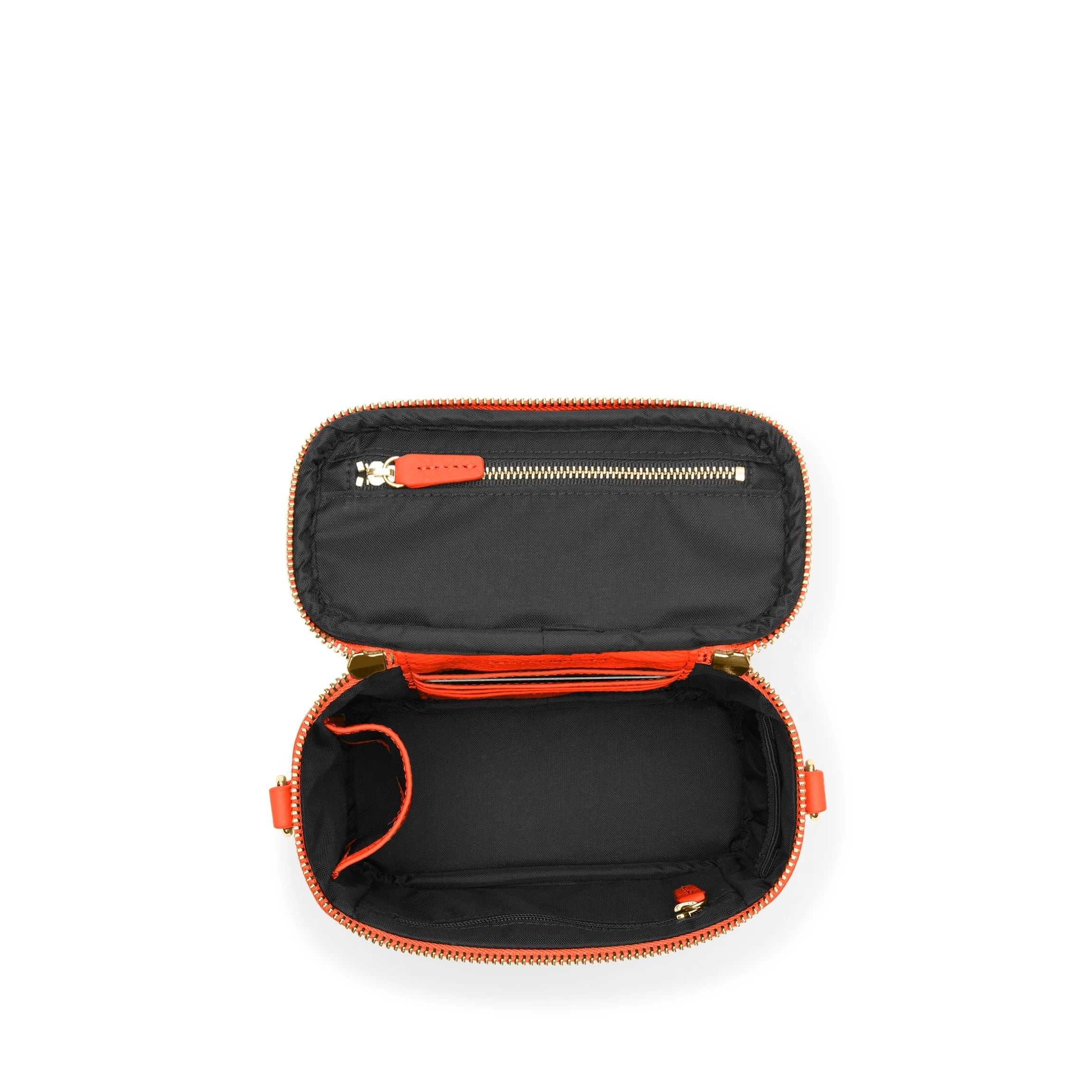 Maddie Micro Train Case Crossbody Clementine