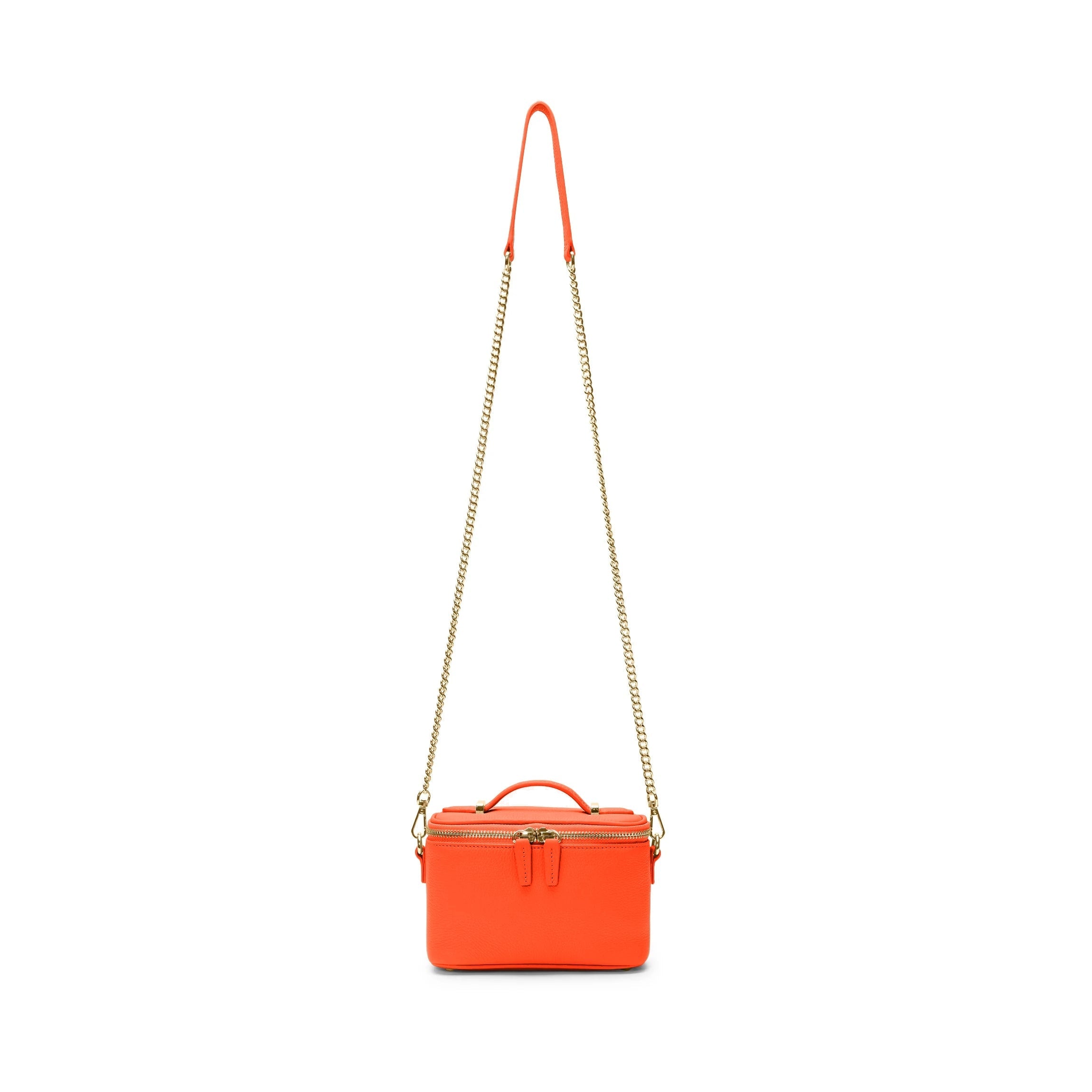 Maddie Micro Train Case Crossbody Clementine