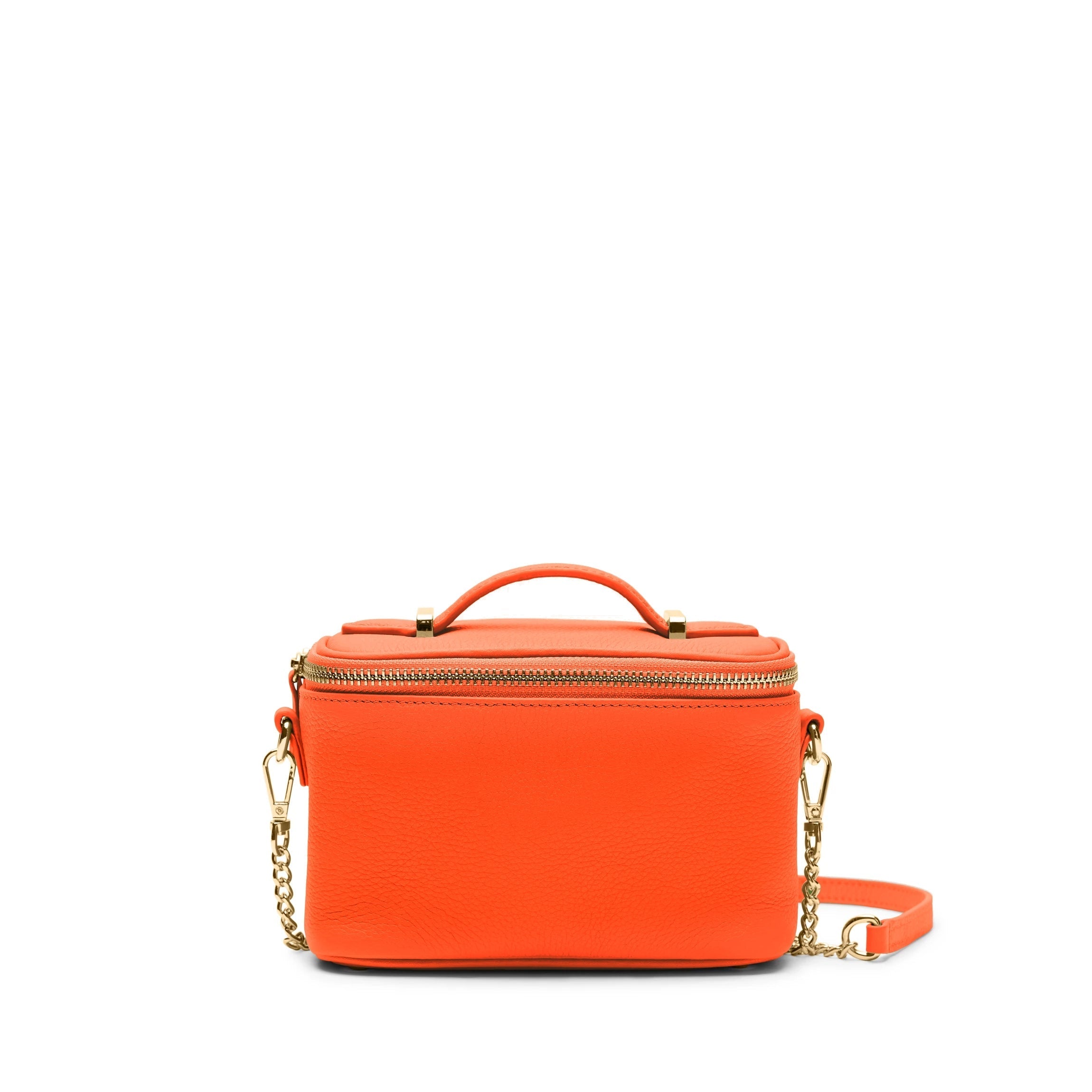 Maddie Micro Train Case Crossbody Clementine
