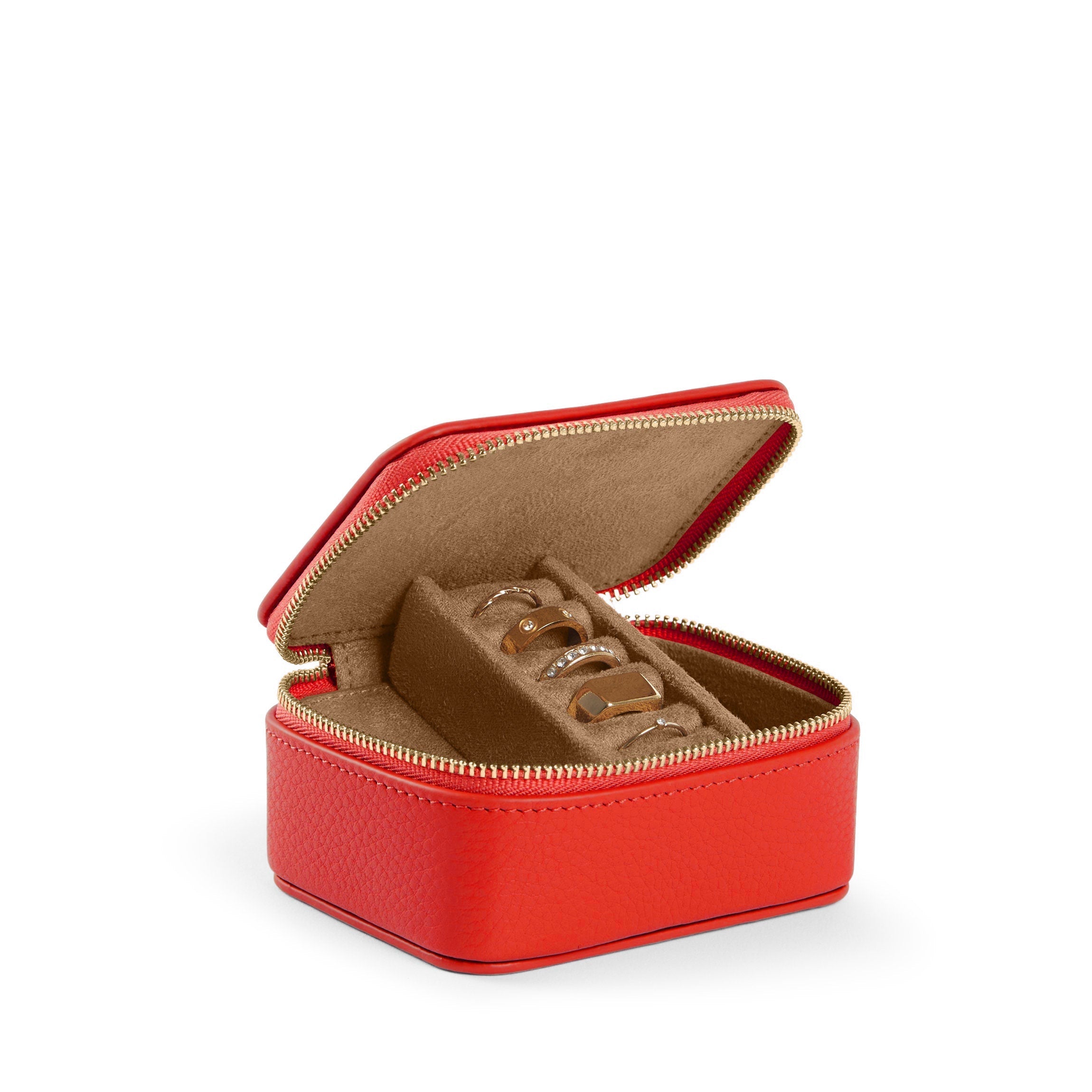 Small Jewelry Ring Box Buoy Red