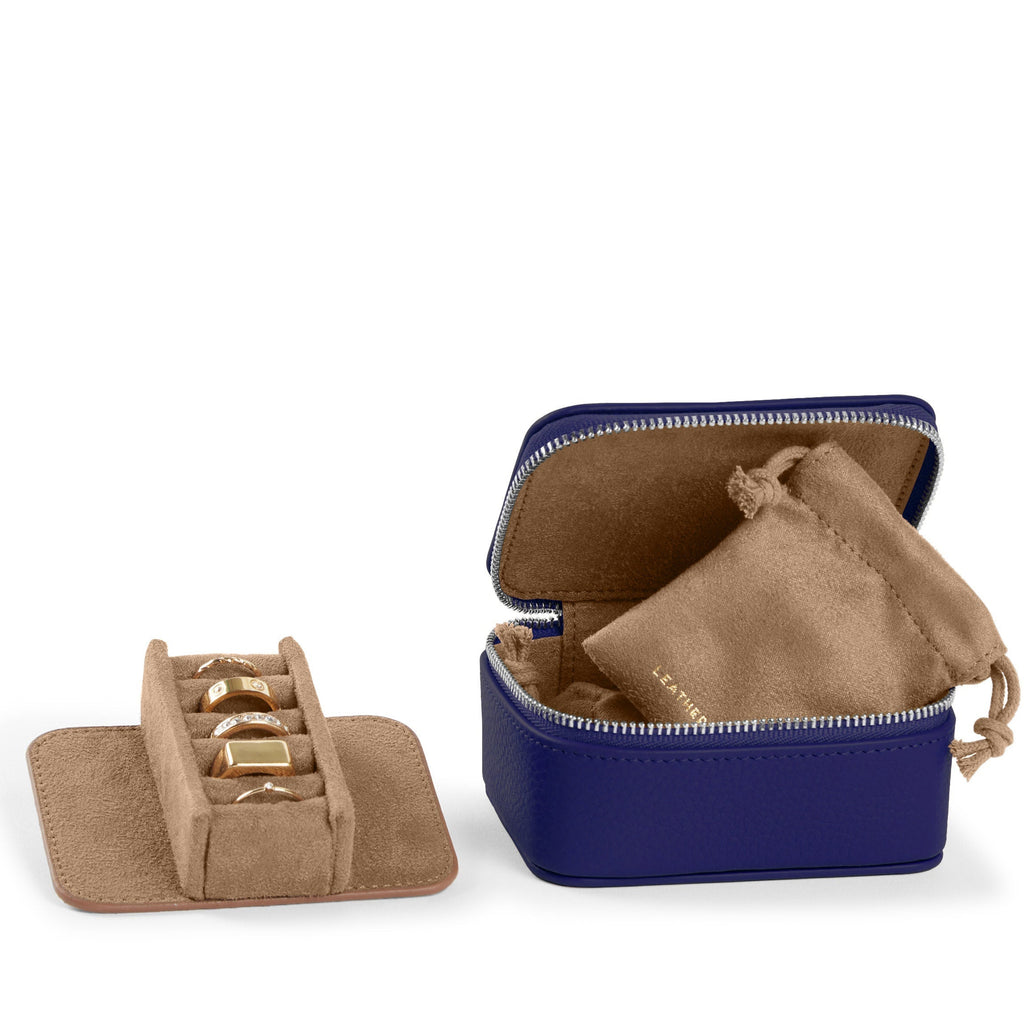 Small Jewelry Ring Box Regatta Blue