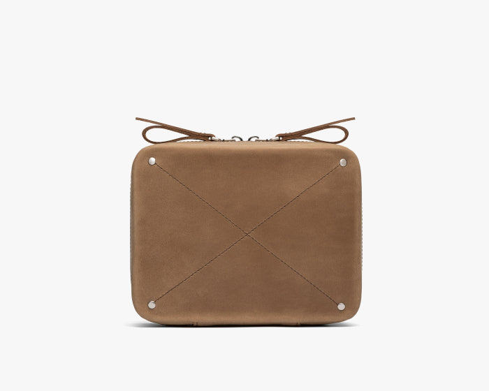 Small Tech Organizer Pouch Pecan